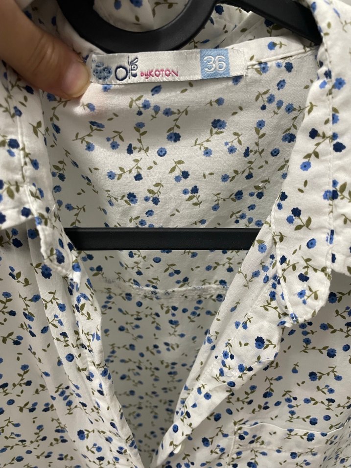 Parisian Desenli Gri Uzun Kollu Gömlek - Görsel 4