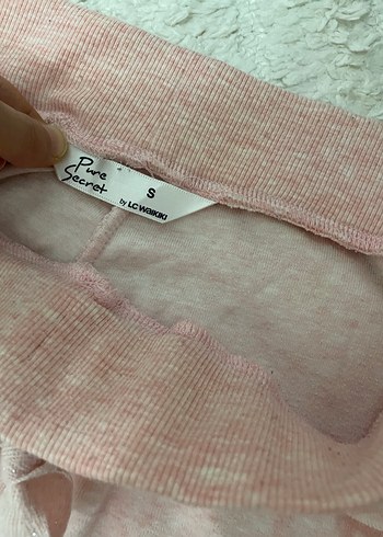 Pembe Rahat Kesim Kadın Eşofman Altı - Görsel 3