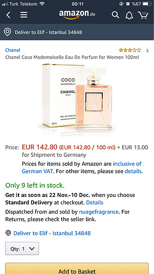 Coco chanel parfüm