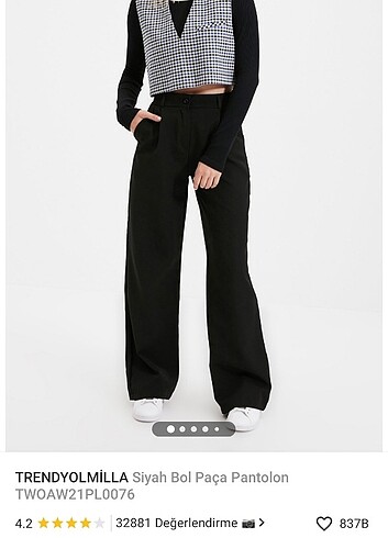Trendyolmilla Siyah Pantolon 