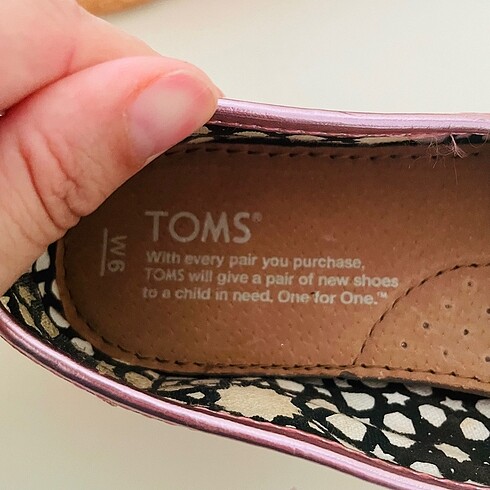 36 Beden Toms ayakkabı