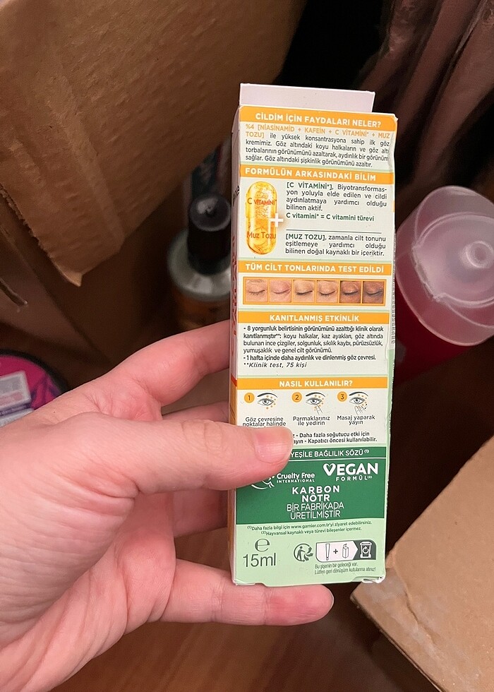 Garnier göz çevresi kremi - Görsel 3