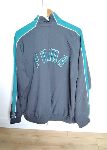 xxl Beden siyah Renk Puma Siyah Fermuarlı Erkek Spor Ceket