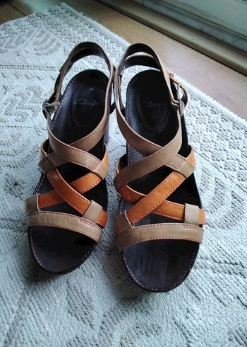 38 Beden clarks deri topuklu sandalet