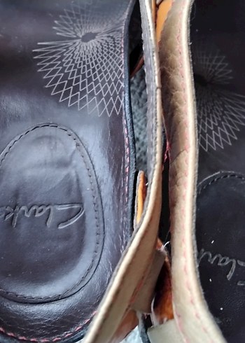 38 Beden çeşitli Renk clarks deri topuklu sandalet