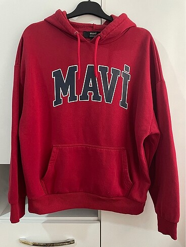 Mavi Jeans Mavi Kırmızı Oversize Sweatshirt