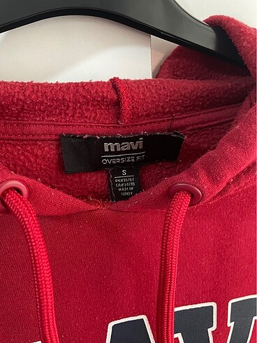 s Beden kırmızı Renk Mavi Kırmızı Oversize Sweatshirt