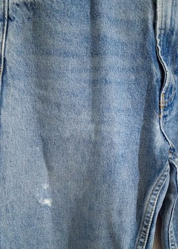 Zara Mavi Rahat Kesim Midi Kadın Kot Pantolon
