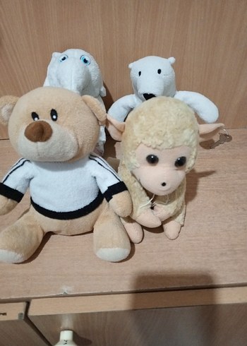 Beyaz Peluş Oyuncak Seti