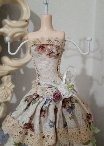 Bej Pastel Mini Takı Standı Biblo - Görsel 3