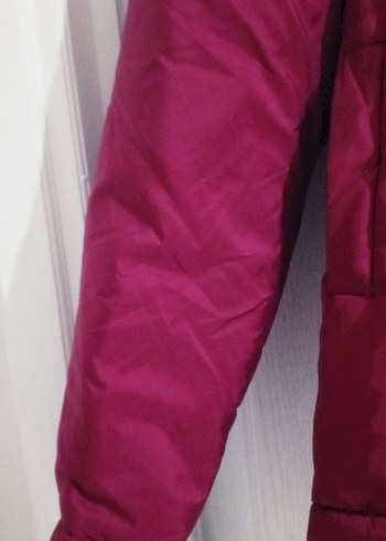 Kız Çocuk Bordo Fermuarlı Mont - Görsel 2