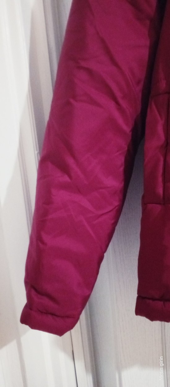 Kız Çocuk Bordo Fermuarlı Mont - Görsel 2