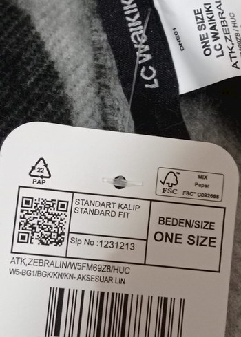 Kadın Zebra Bohem Kürklü Şal - Görsel 2