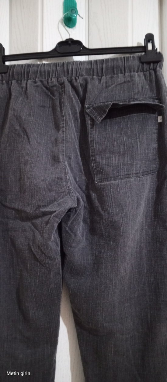 Gri Kemerli Erkek Denim Pantolon - Görsel 2