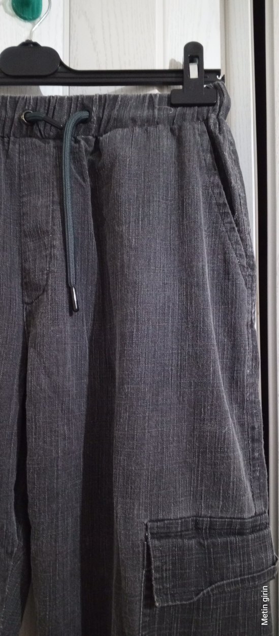 Gri Kemerli Erkek Denim Pantolon - Görsel 3