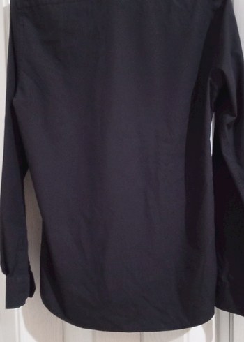 Erkek Siyah Uzun Kollu Gömlek - Görsel 4