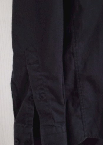 Erkek Siyah Uzun Kollu Gömlek - Görsel 2