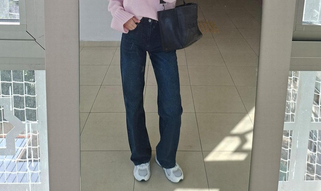 Kadın Lacivert Regular Fit Midi Kot Pantolon - Görsel 2