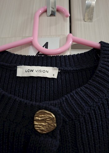 Düğmeli Lacivert Kadın Triko Süveter LCW - Görsel 3