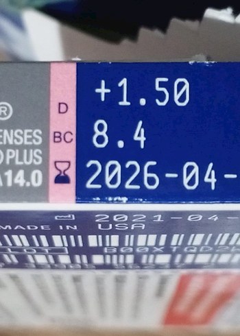  Beden beyaz Renk Acuvue Koruyucu 3 adet Lens Kutusu