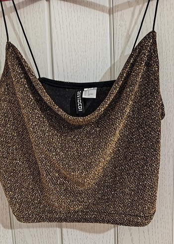 Diğer Parlak Kahverengi Mini Kadın crop