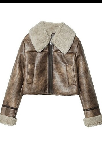 Stradivarius suni biker ceket