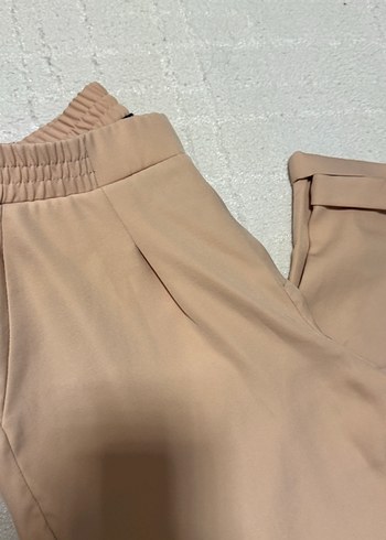 LC Waikiki Bej Kadın Midi Kumaş Pantolon