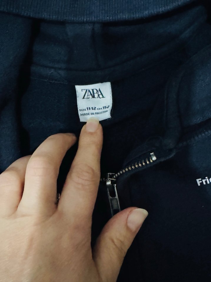 Navy Kapüşonlu Fermuarlı Erkek Sweatshirt - Görsel 3