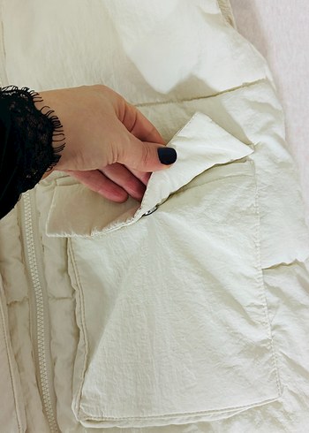 Kapüşonlu Fermuarlı Yelek - Görsel 3