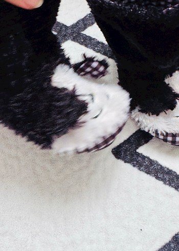 Kürklü Kaydırmaz Ev Terliği - Görsel 3