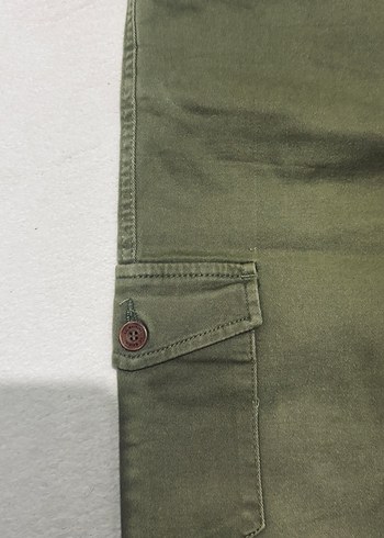 Düğmeli Rahat Kesim Erkek Keten Pantolon - Görsel 2