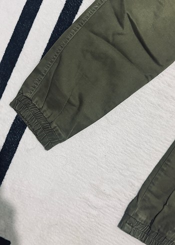 Düğmeli Rahat Kesim Erkek Keten Pantolon - Görsel 3