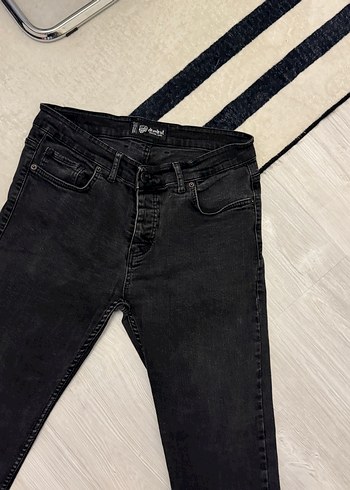 Siyah Regular Fit Erkek Denim Pantolon - Görsel 2