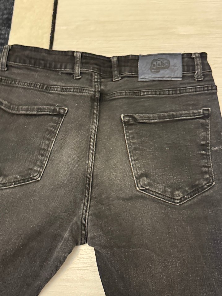 Siyah Regular Fit Erkek Denim Pantolon - Görsel 4