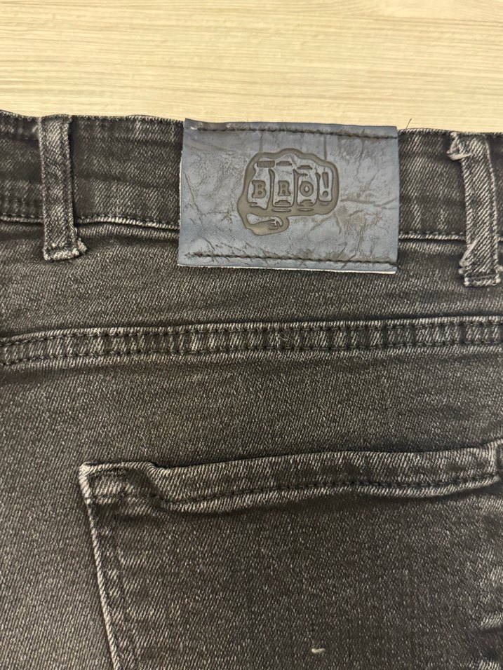 Siyah Regular Fit Erkek Denim Pantolon - Görsel 5
