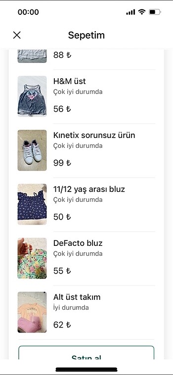 11-12 Yaş Beden gri Renk H&M üst