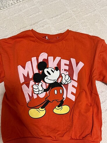 5 Yaş Beden kırmızı Renk Mickey mouse