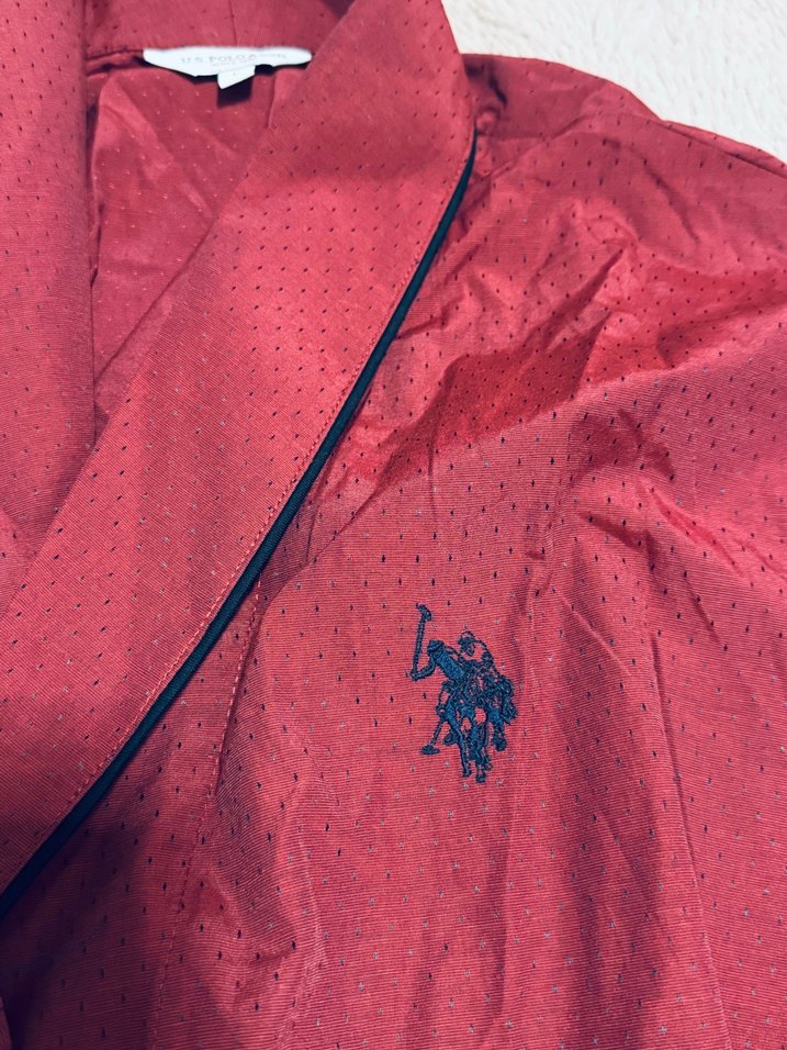 Bordo Uzun Kollu Rahat Kesim Sabahlık - Görsel 2