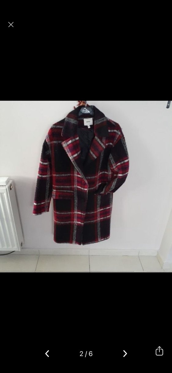 Ekose Desenli Uzun Kaban - Görsel 3