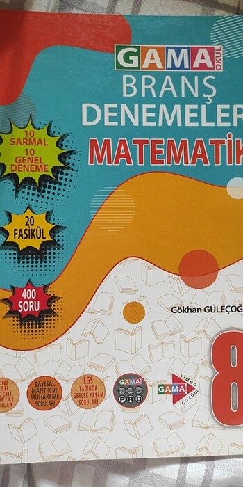 Gama okul branş denemeleri matematik 8.sınıf LGS Hazırlık 