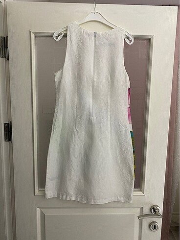 s Beden beyaz Renk Beyaz keten elbise
