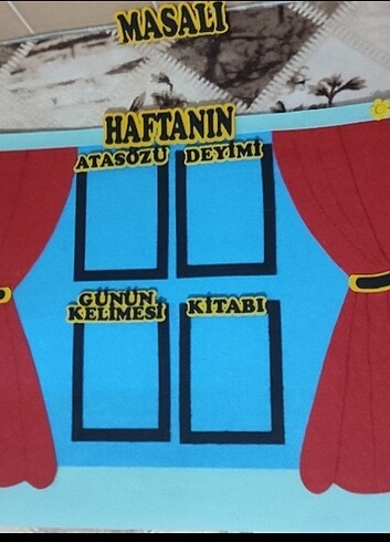 Keçe hafta etkinliği panosu