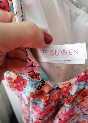 Çiçek Desenli 2 adet suwen Kadın Mayo - Görsel 5