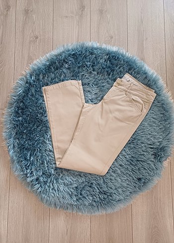 mango açık Bej Kadın kanvas Kumaş Pantolon