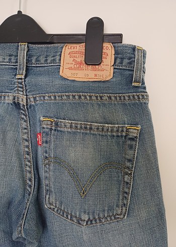 28 Beden mavi Renk levis 507 Gri Mavi Rahat Kesim Kadın jean denim Kot Pantolon