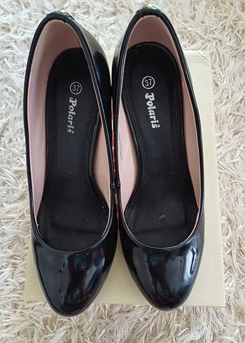 37 Beden siyah Renk Siyah rugan Topuklu Kadın Stiletto