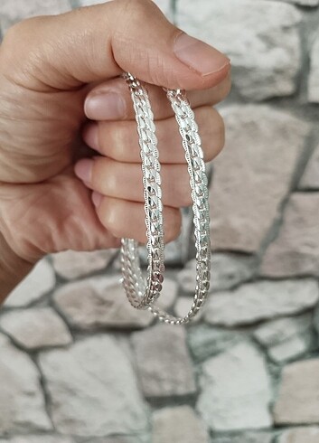 Gümüş Kaplama Unisex Kolye