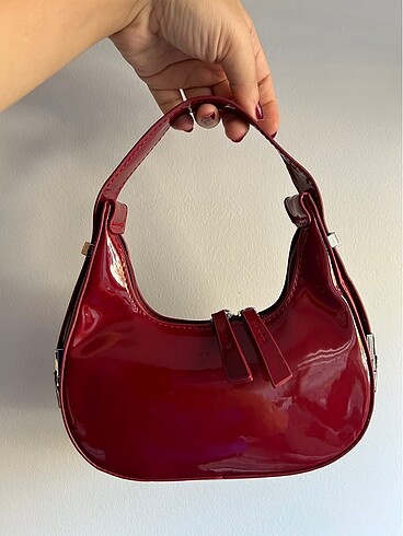 Beden CHERRY RED BORDO KOL CANTASI