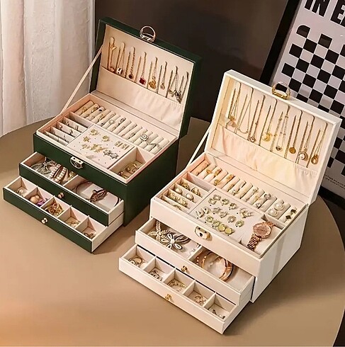Zara Home MEVCUT DEĞİLLLL?? 3 KATLI CEKMECELI TAKI MUCEVHER KUTUSU