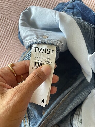 34 Beden mavi Renk Twist kot sort